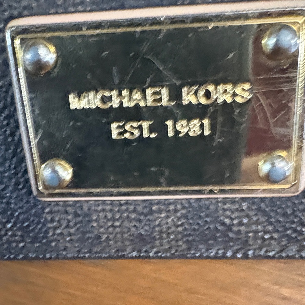 Michael Kors Dark Brown Wallet with Gold Accents - Picture 4 of 4